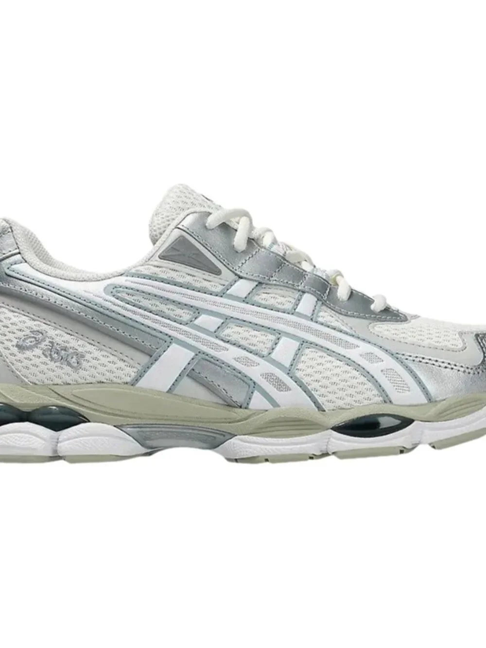 Women's ASICS GEL-NYC 2055 Shoes - Cream Dolphin Grey 1203A542 107 - Picture 9 of 14